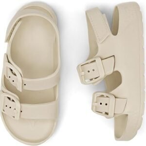 Boys Girls Double Buckle Sandals Children's Adjustable Back Strap Water Sandal